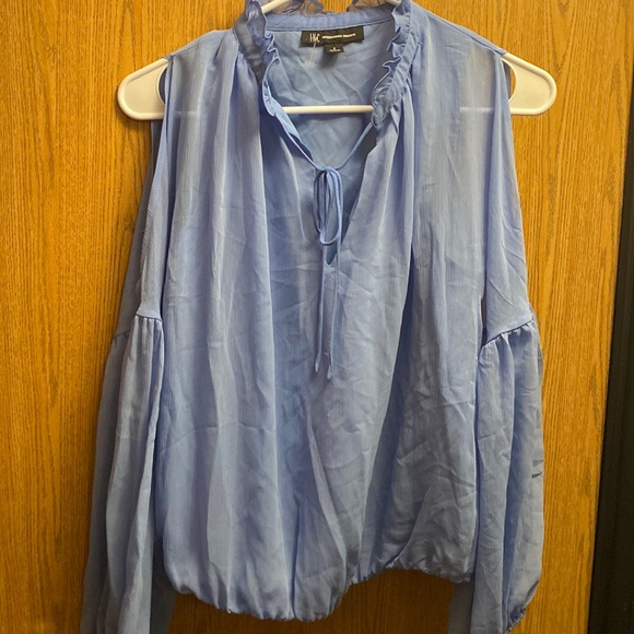 NWOT INC international concepts cold shoulder blouse - Picture 1 of 7